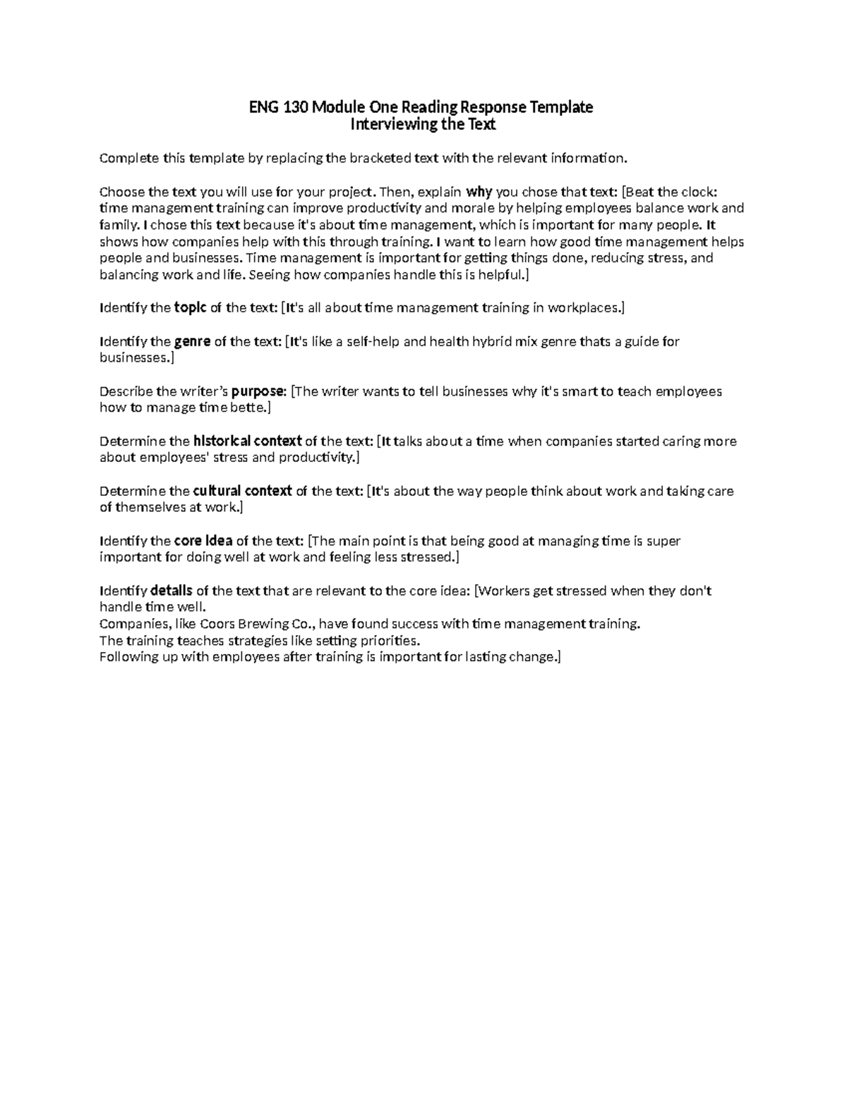 ENG 130 Module One Reading Response Jack Little - ENG 130 Module One ...