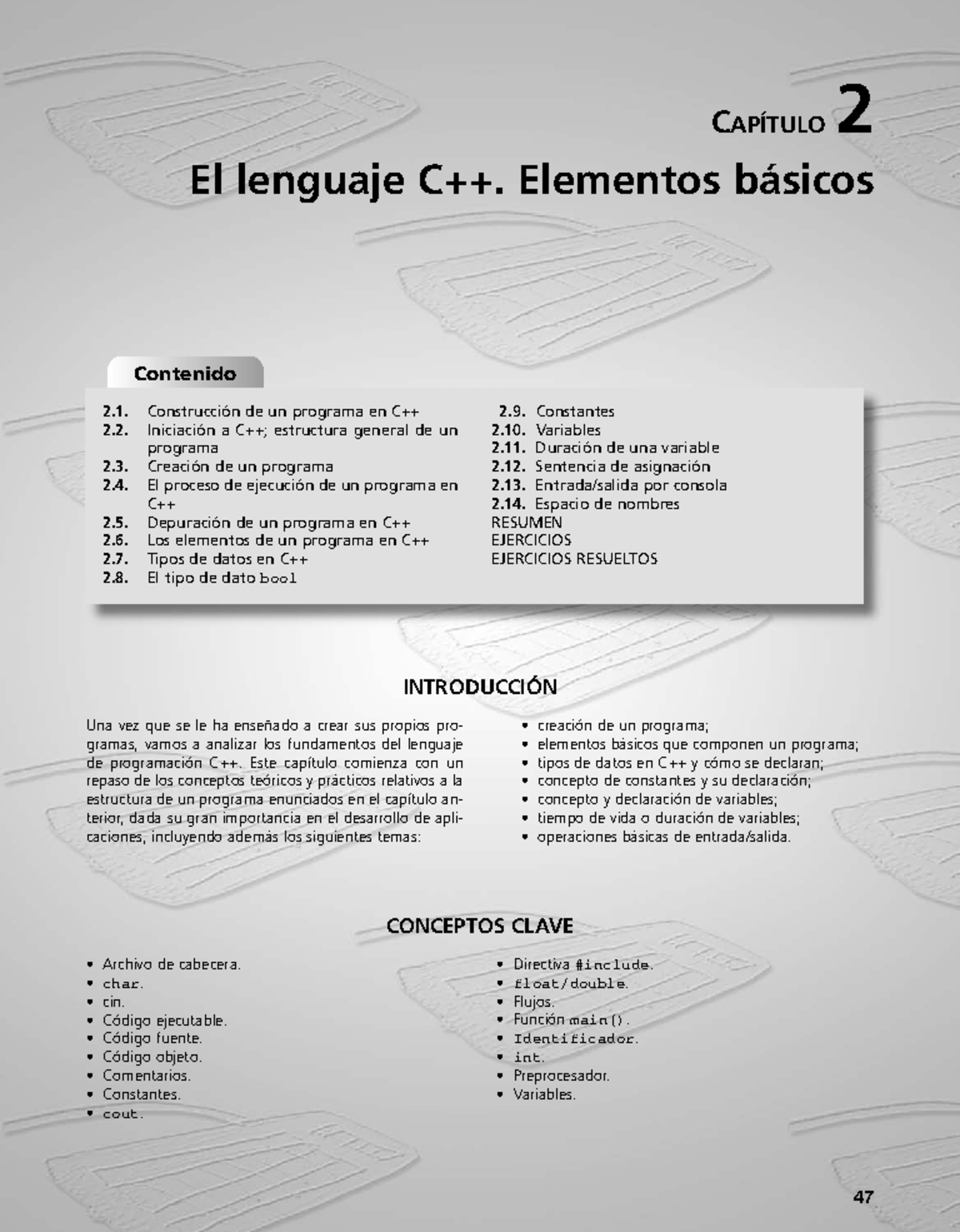 Elementos Básicos del Lenguaje C++ - Programación en C++ - Capítulo 2 ...