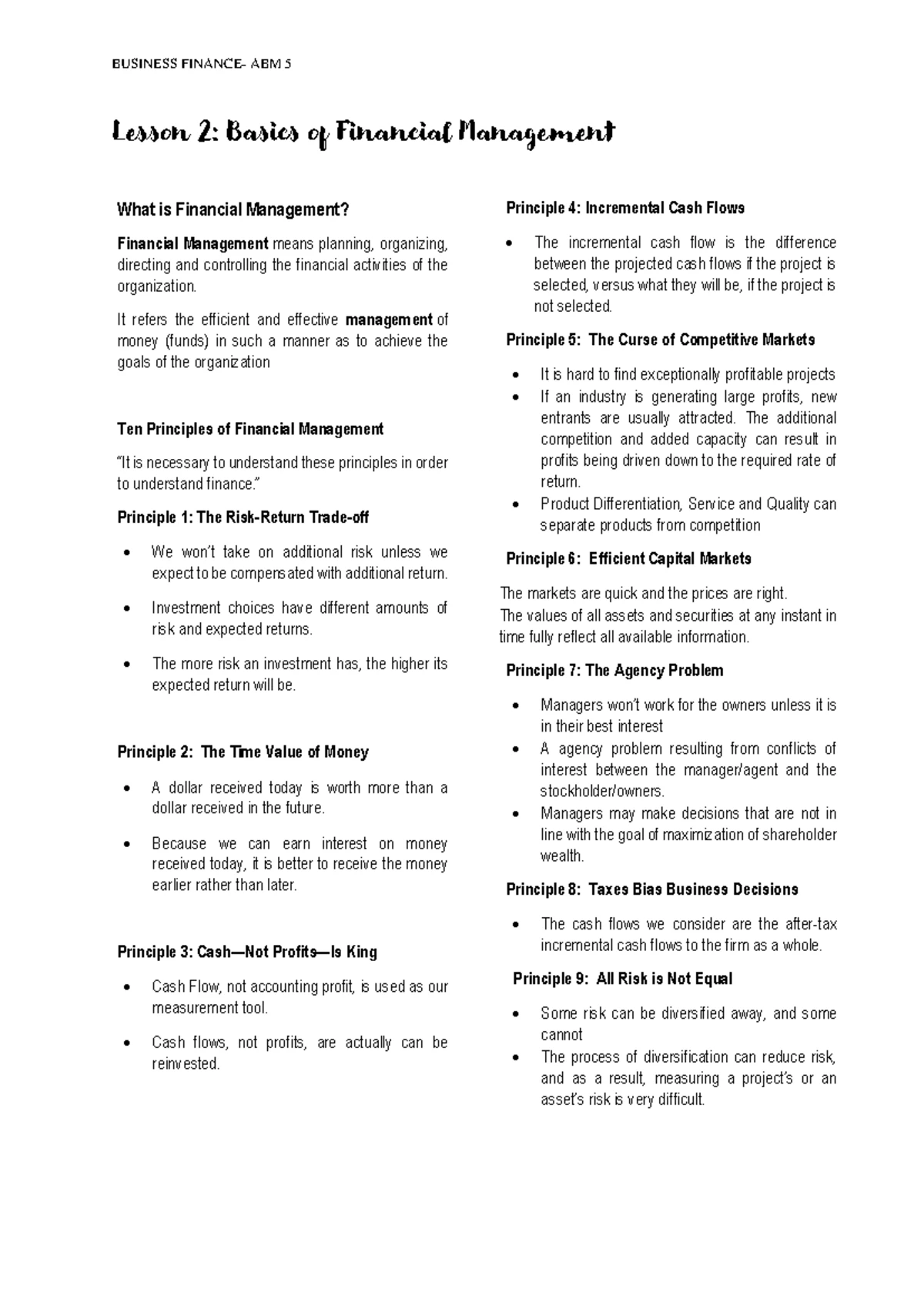Module for ABM 2 - Fundamentals of Accounting: Importance & Concepts ...