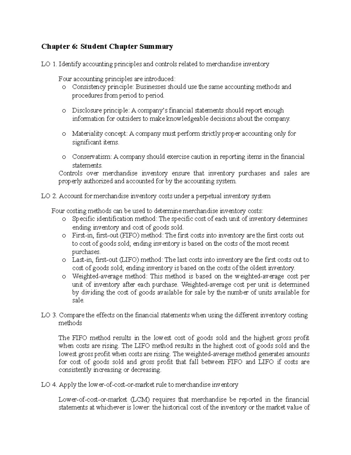Chapter 5 notes Ev M - Merchandising Operations Explained Company Types ...