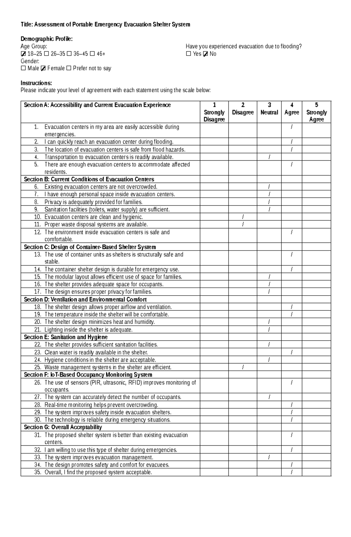 Assessment of Portable Emergency Evacuation Shelter System ...