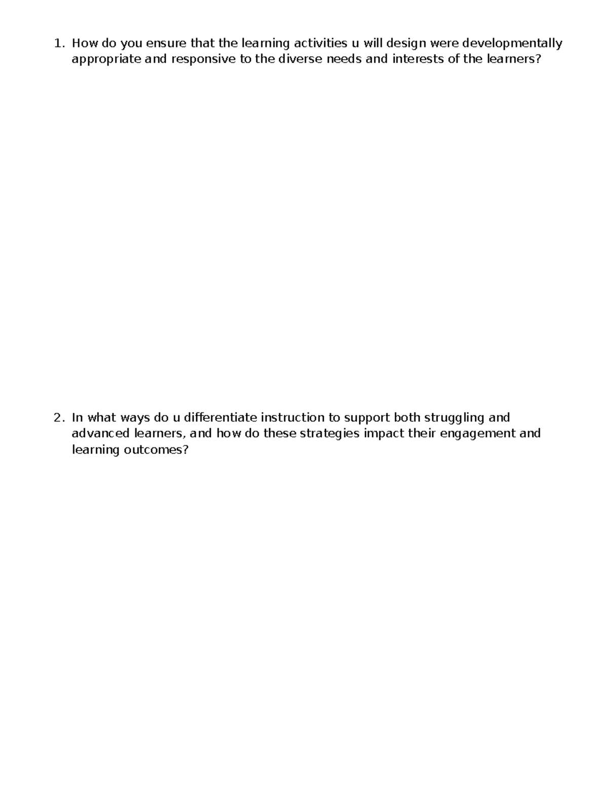 EDU 101: Designing Developmentally Appropriate Learning Activities ...