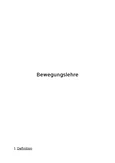 Bewegungslehre - Sport Abi Zusammenfassung der Hauptaspekte
