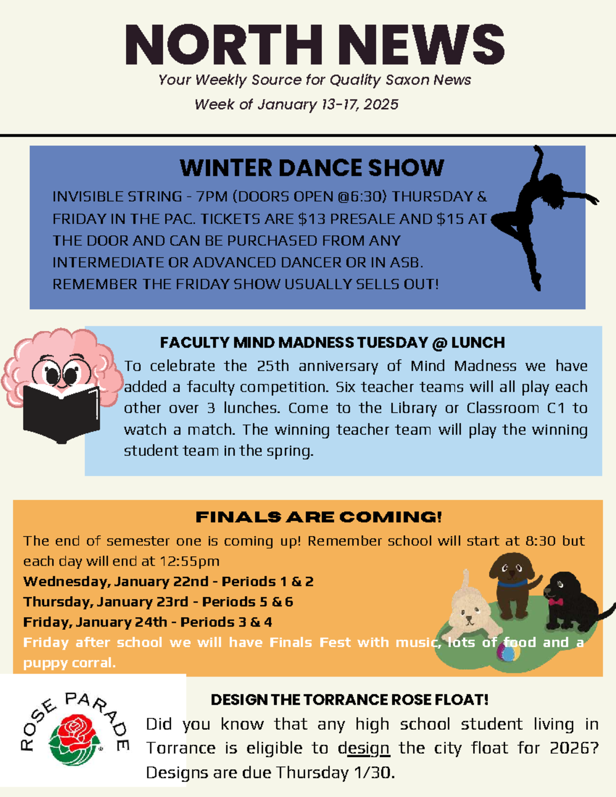 North News: January 2025 Weekly Update & Events - Studocu