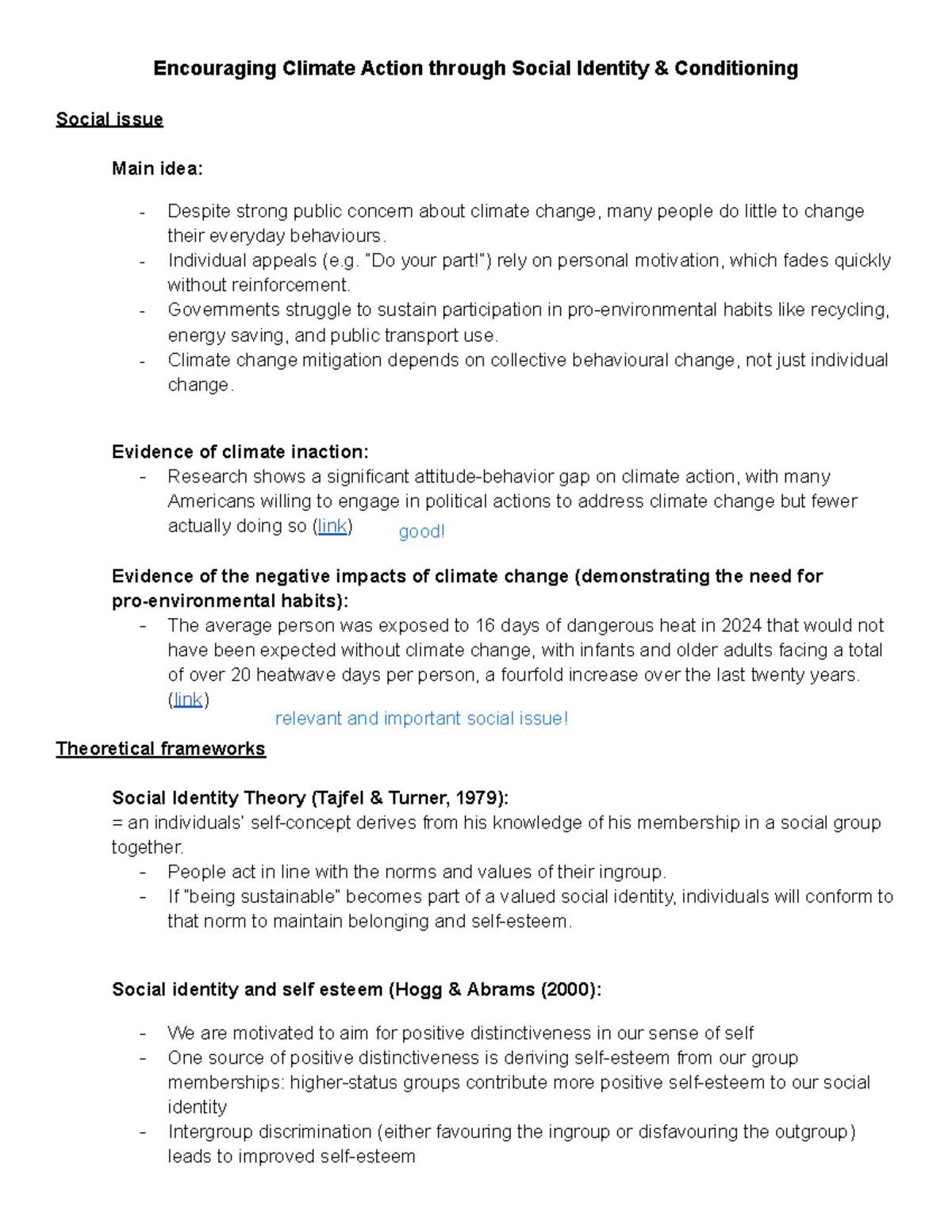 202422532 - Final Exam: Social Identity and Climate Action Strategies ...