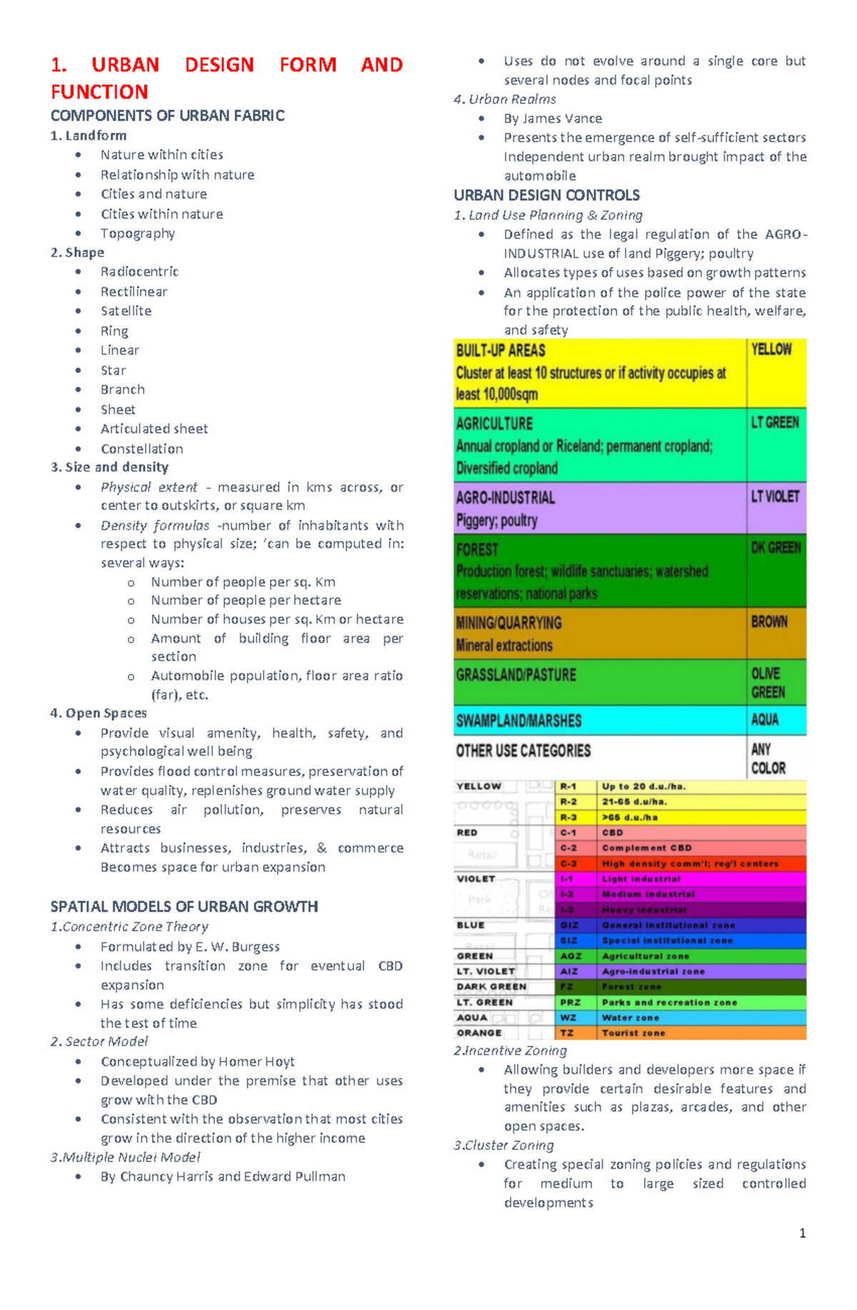 Urban Design Planning Midterm Review: Key Concepts & Strategies - Studocu
