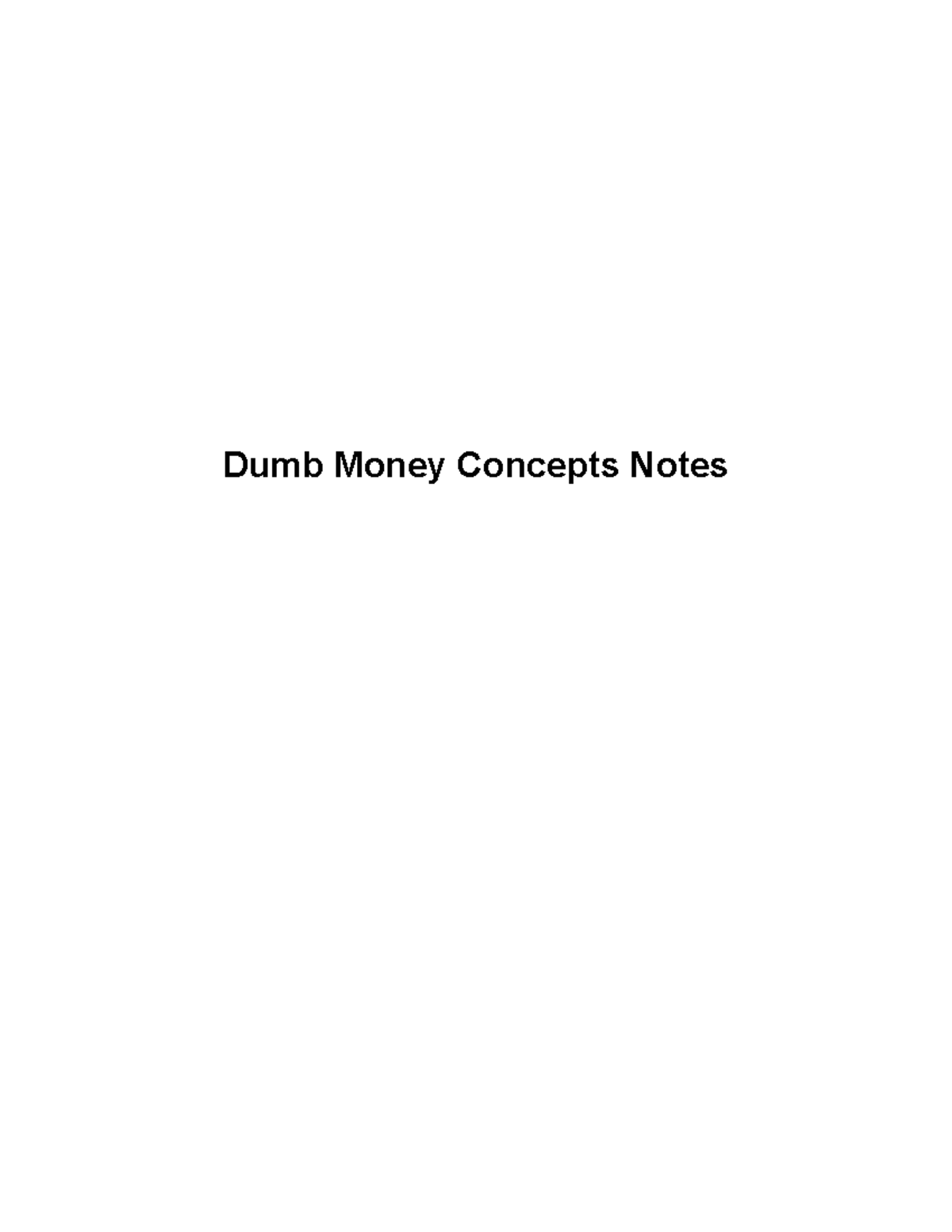 Dumb Trading Concepts (DTC) Full Notes: Order Blocks & Strategies - Studocu