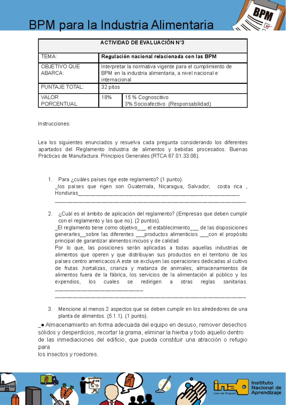 BPM en la Industria Alimentaria: Evaluación de Normativa RTCA 67.01.33 ...