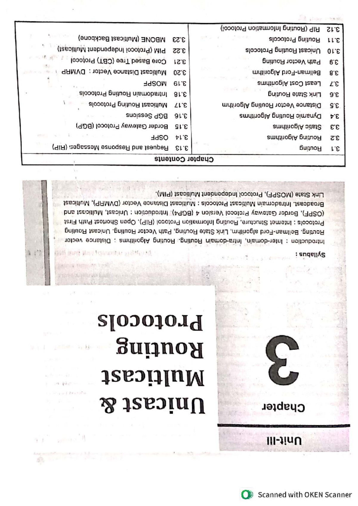 ACN unit 3 book - textbook notes - Chapter Unicast Multicast 3 Routing ...