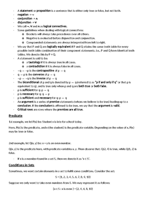 Logic cheat sheet: formulae and rules of inference - Studocu