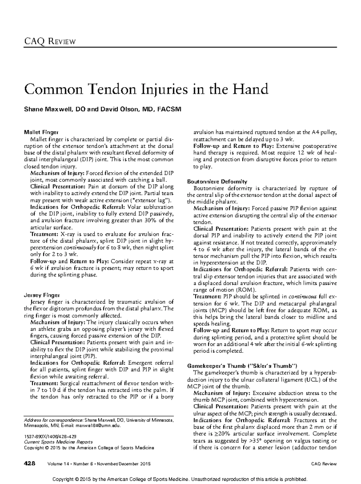 Peripheral Nerve Injuries of the Upper Extremity - Lecture Series Part ...