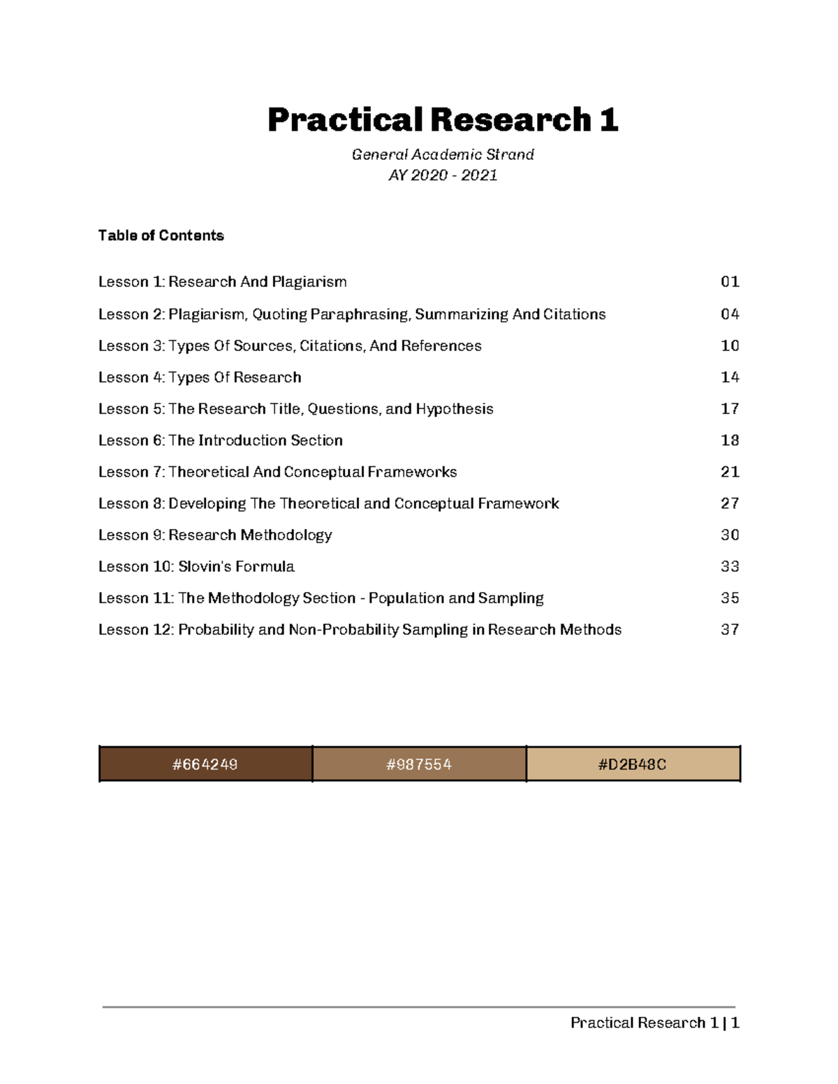 Practical Research 1: Understanding Research, Plagiarism & Citations ...