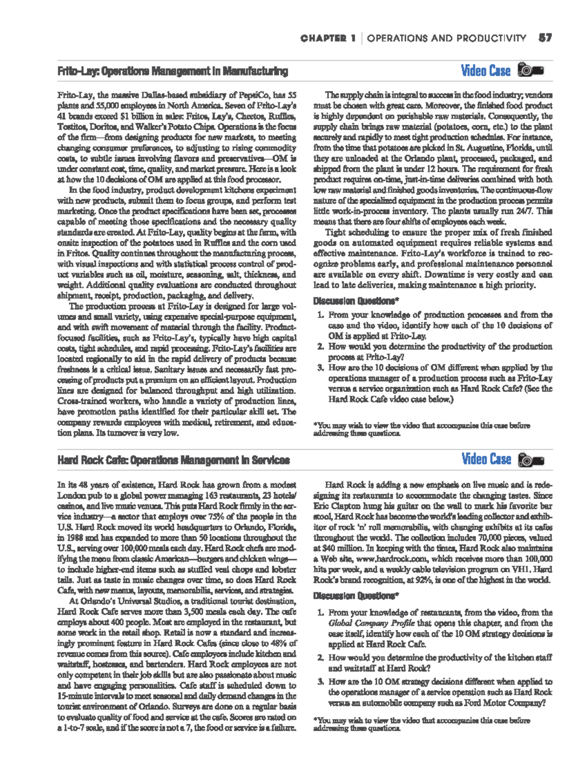 CASE STUDY: Frito Lay Operations & Productivity Insights - Studocu