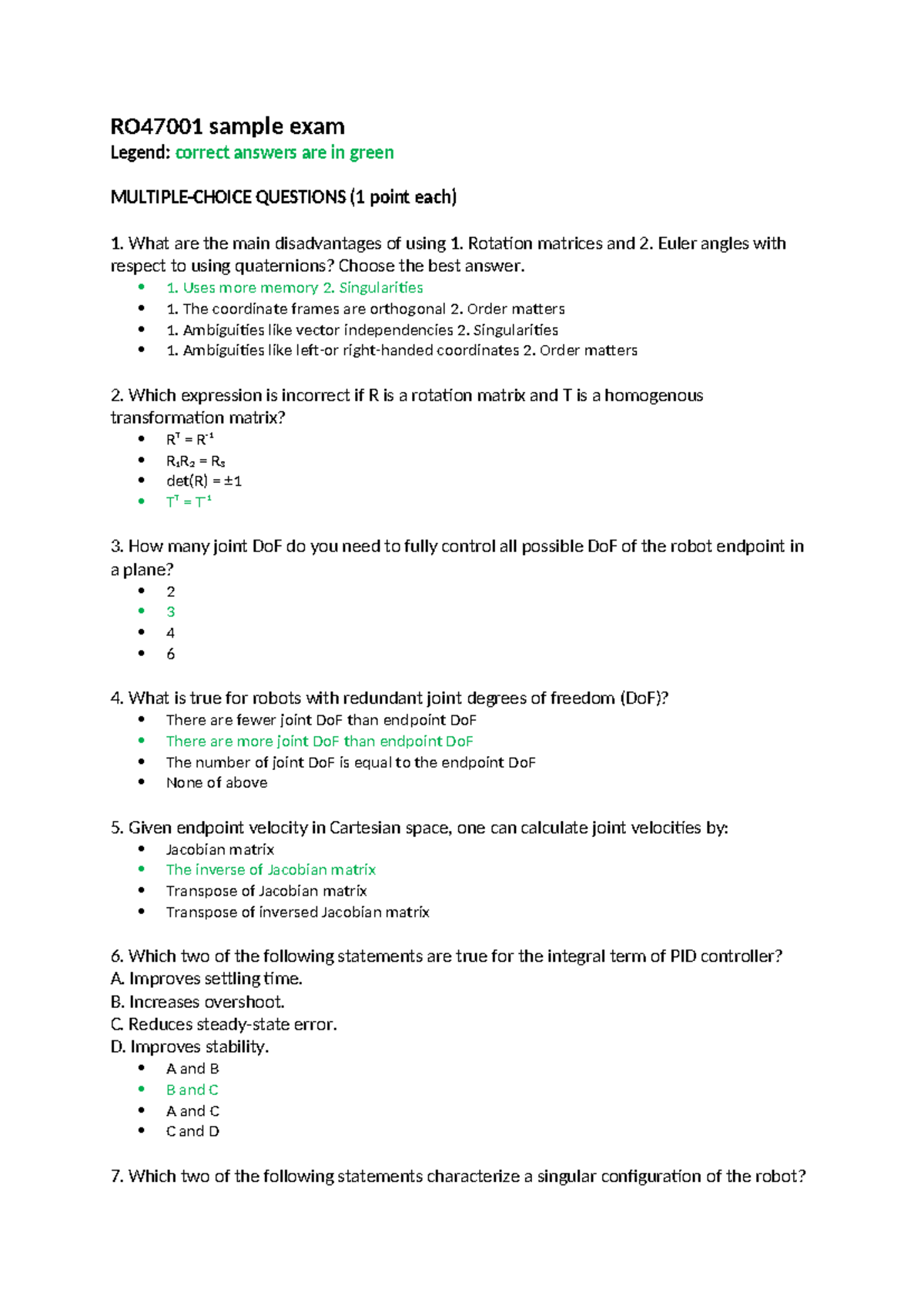 RO47001 Sample Exam Questions and Answers 2024 - Studeersnel