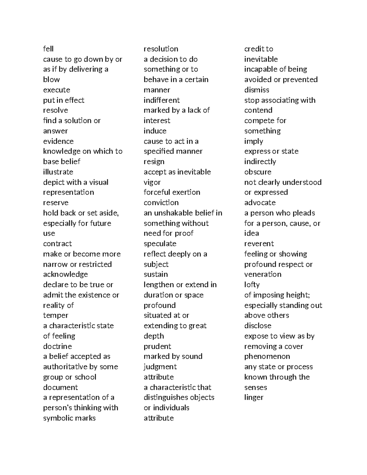SAT2 - Vocabulary Study Guide: Key Terms and Definitions - Studocu