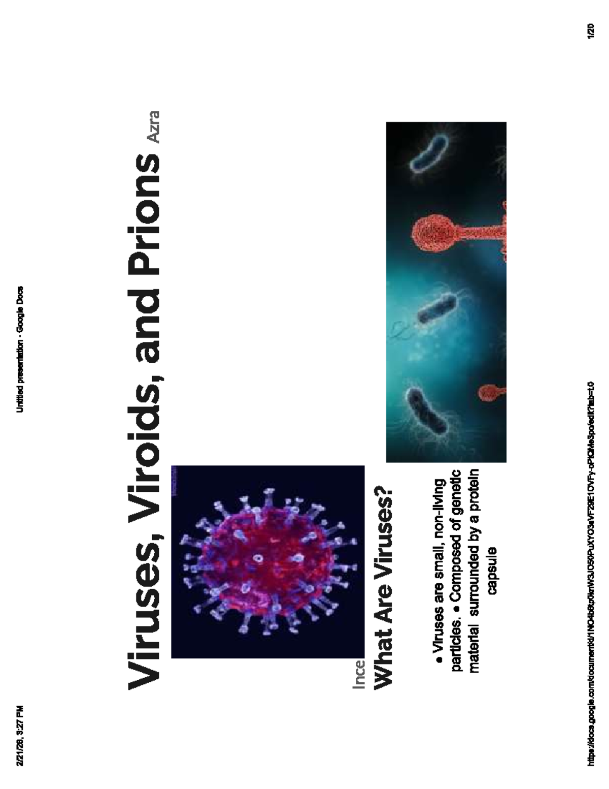 BIOL 101 Lecture Notes: Understanding Viruses, Viroids, and Prions ...