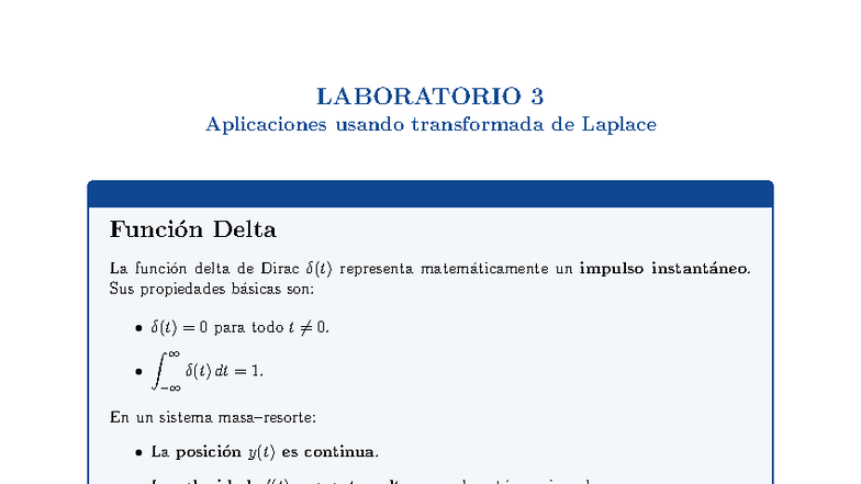Laboratorio 3: Aplicaciones de la Transformada de Laplace EDO 202520 ...