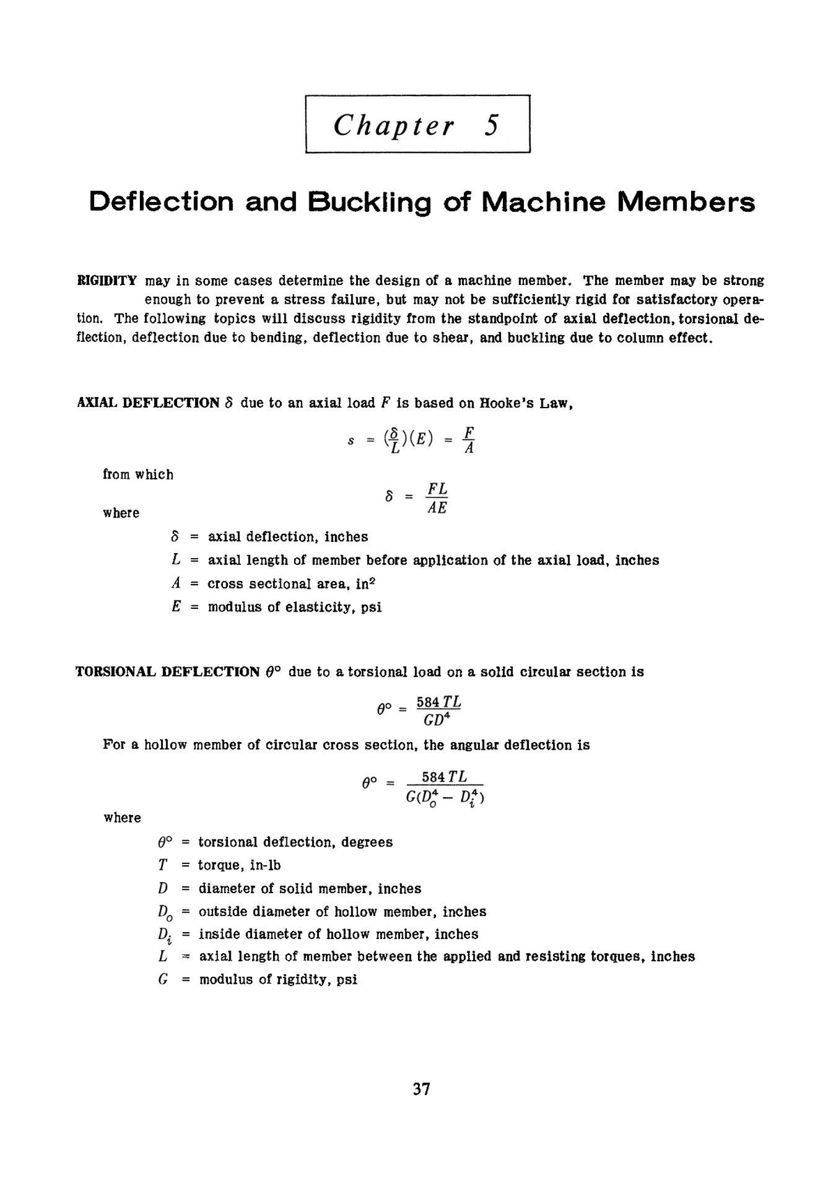 MCT 321 - Chapter 5: Deflection and Buckling of Machine Members - Studocu