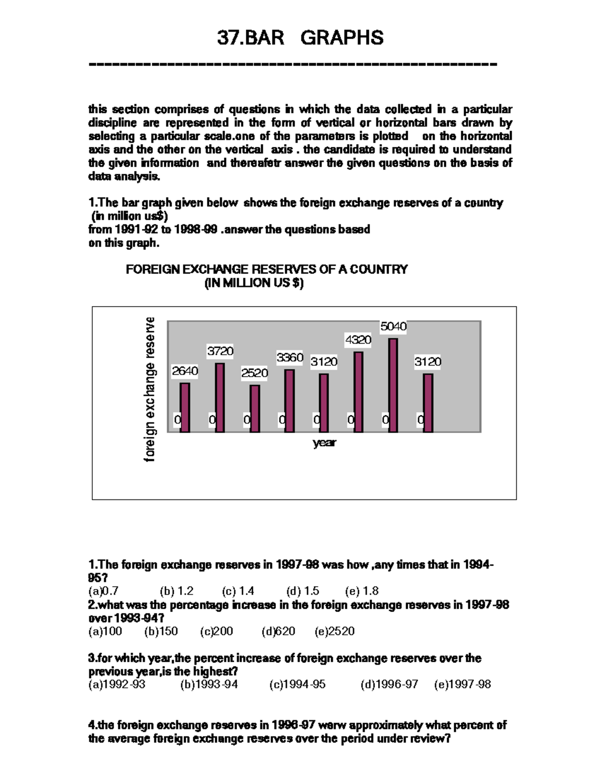 Problem on bar graph and pie-charts - 37 GRAPHS - this section ...