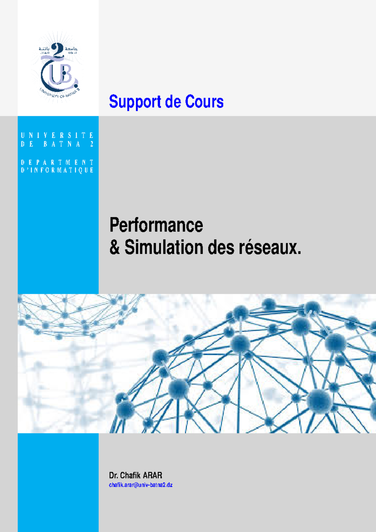 Support de Cours - Performance et Simulation des Réseaux (BATNA2) - Studocu