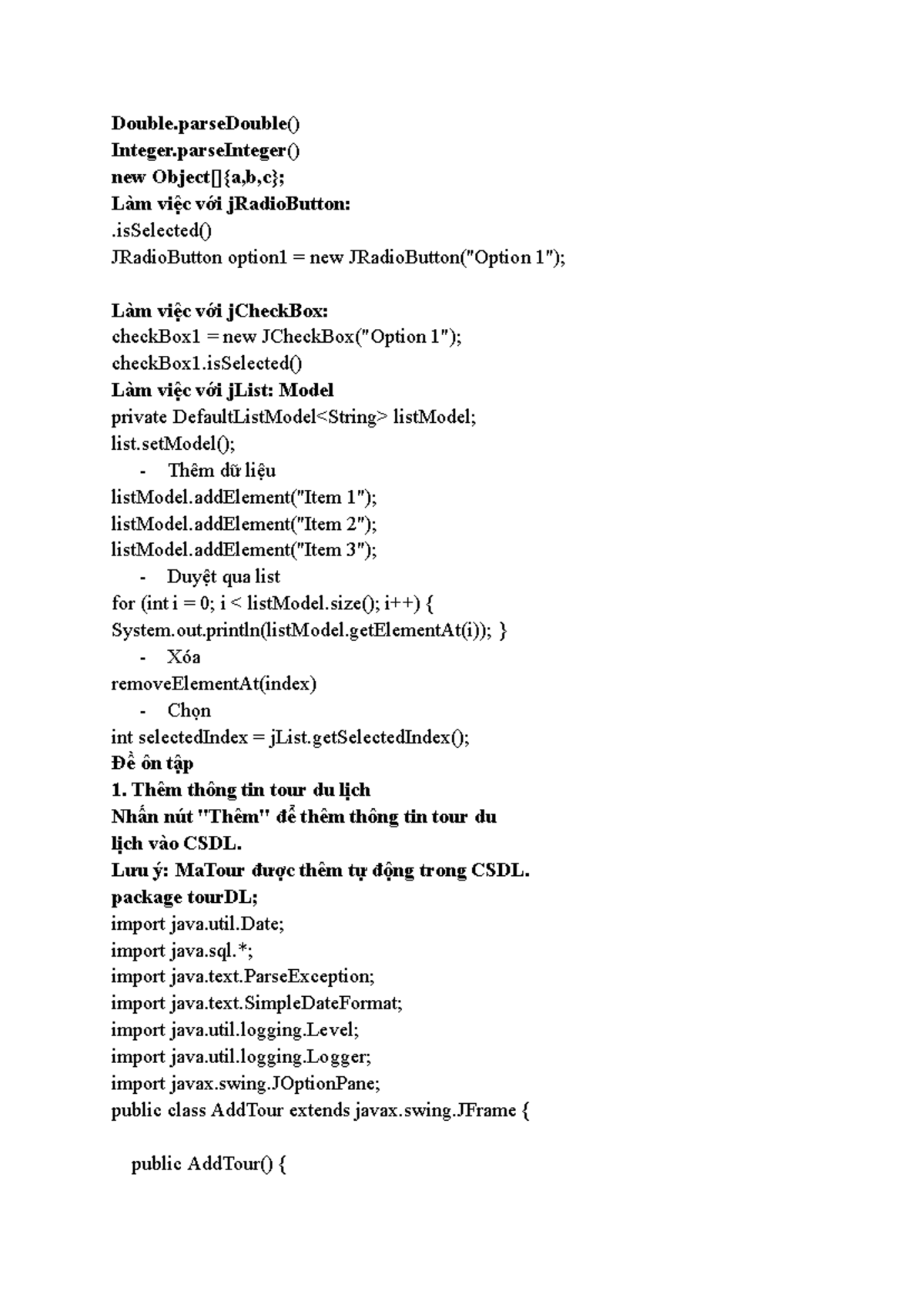 Tlckjv - Cuoi ky 2 2019 de thi lap trinh java cuoi ki 2019 2020 ...