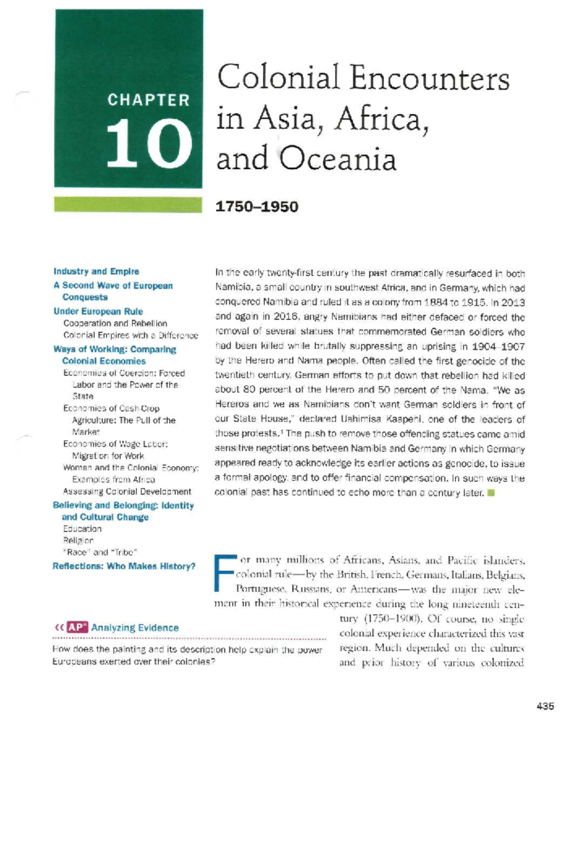 Chapter 10: Colonial Encounters in Asia, Africa, and Oceania (1750-1950 ...