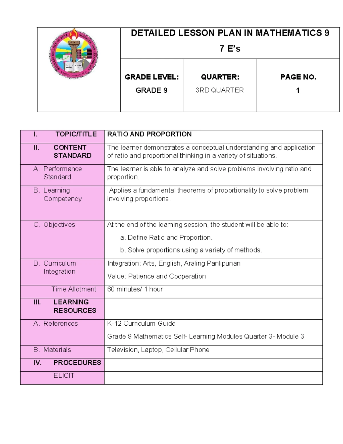Title: MATH9-Quartile Calculation via Linear Interpolation Lesson Plan ...
