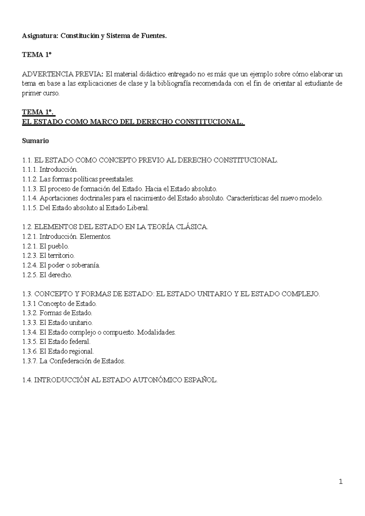 TEMA 1: El Estado y su Evolución en el Derecho Constitucional ...