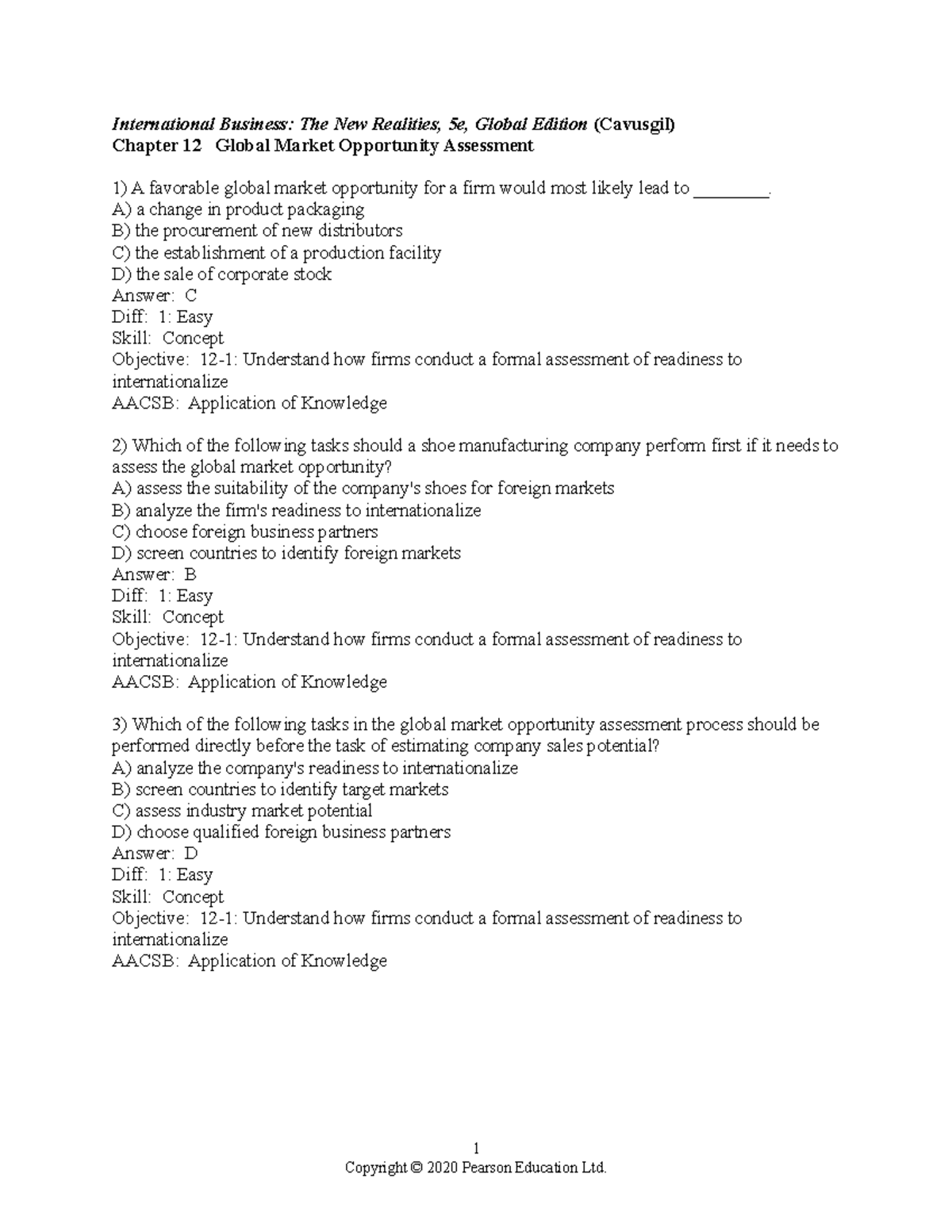 Chapter 12 - MGT 440 - International Business: The New
