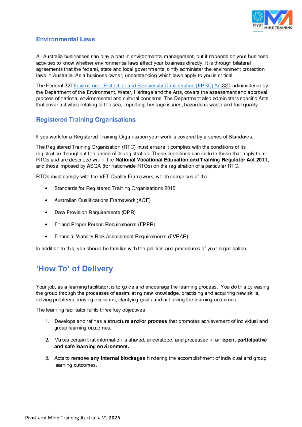 Environmental Laws and RTO Compliance: A Guide for Businesses - Studocu