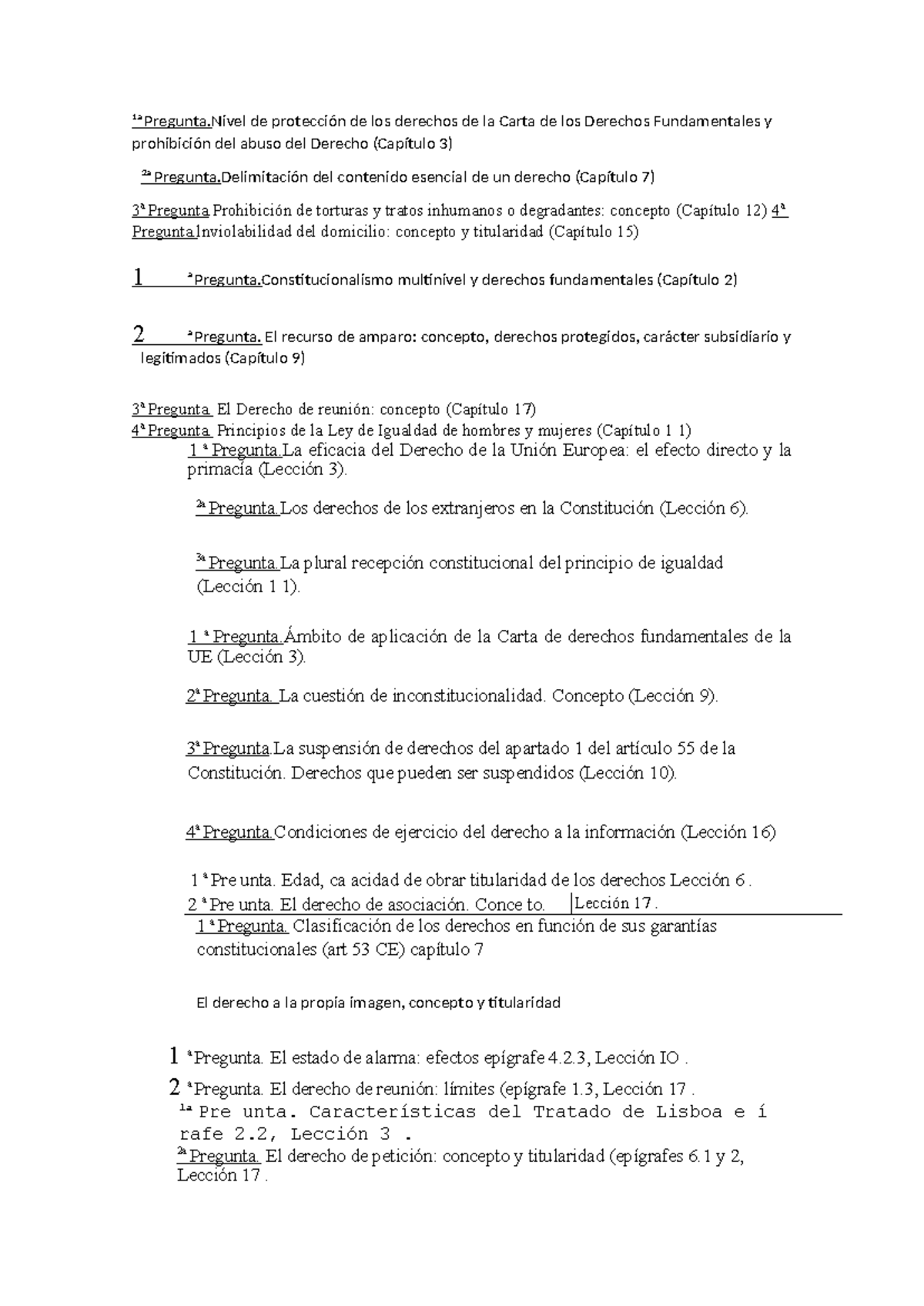Preguntas de Examen Constitucional II: Análisis y Conceptos Clave - Studocu