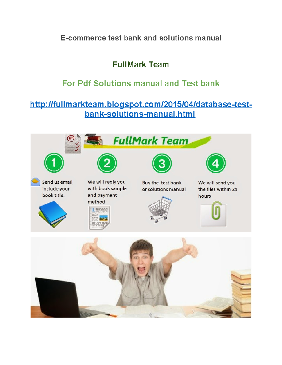 E-Commerce Test Bank & Solutions Manual - 319753972 Edition - Studocu