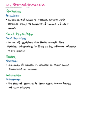 Organizational Behavior Tests - Test 1 Which of the following best ...