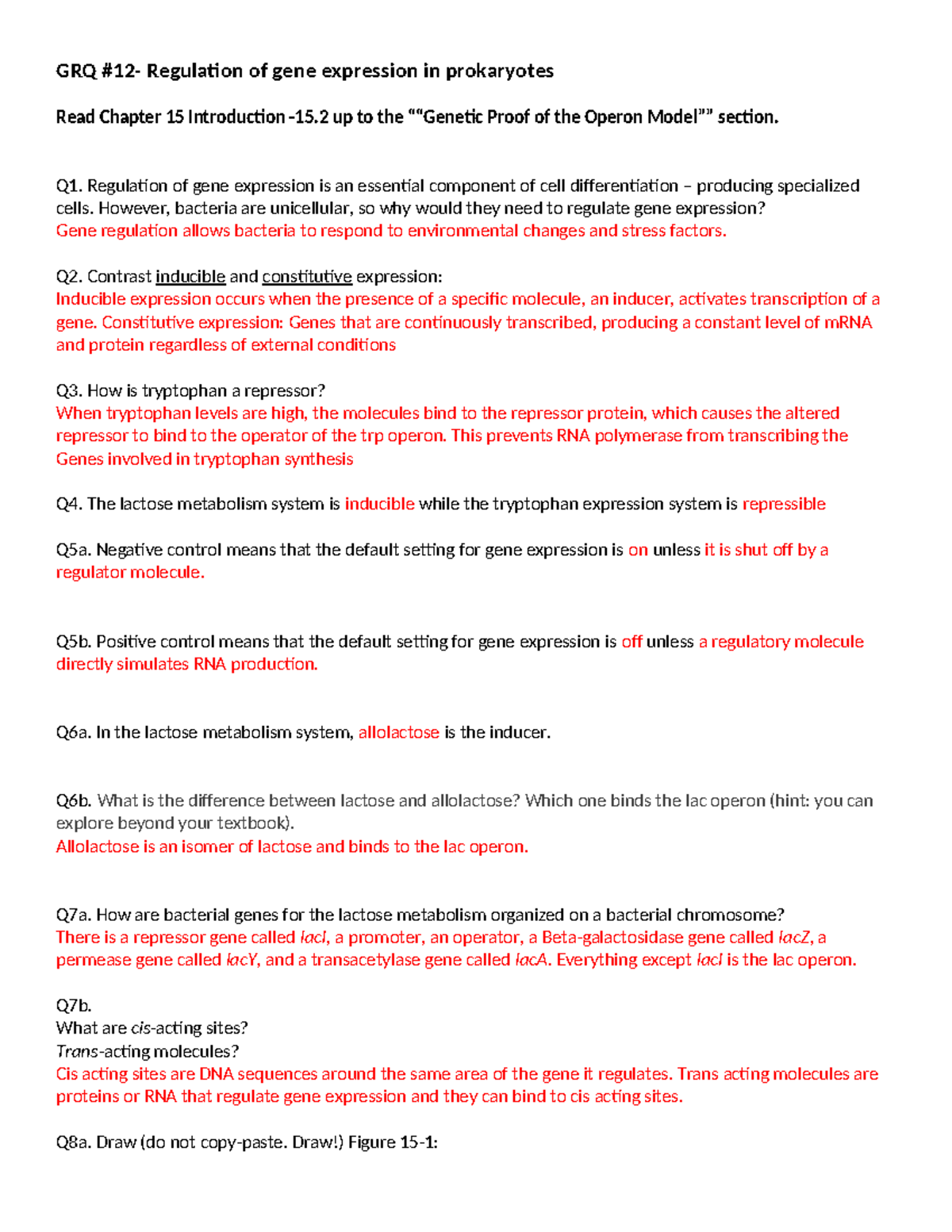 220 GRQ 12 - Gene Expression Regulation in Prokaryotes: Key Concepts ...