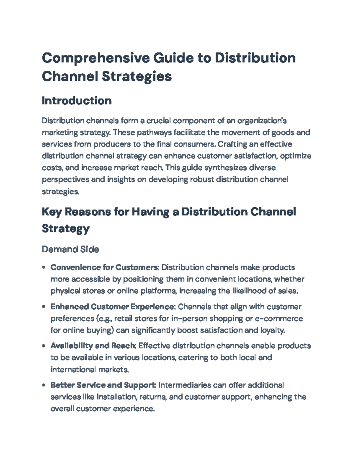 Comprehensive Guide to Distribution Channel Strategies in Marketing ...