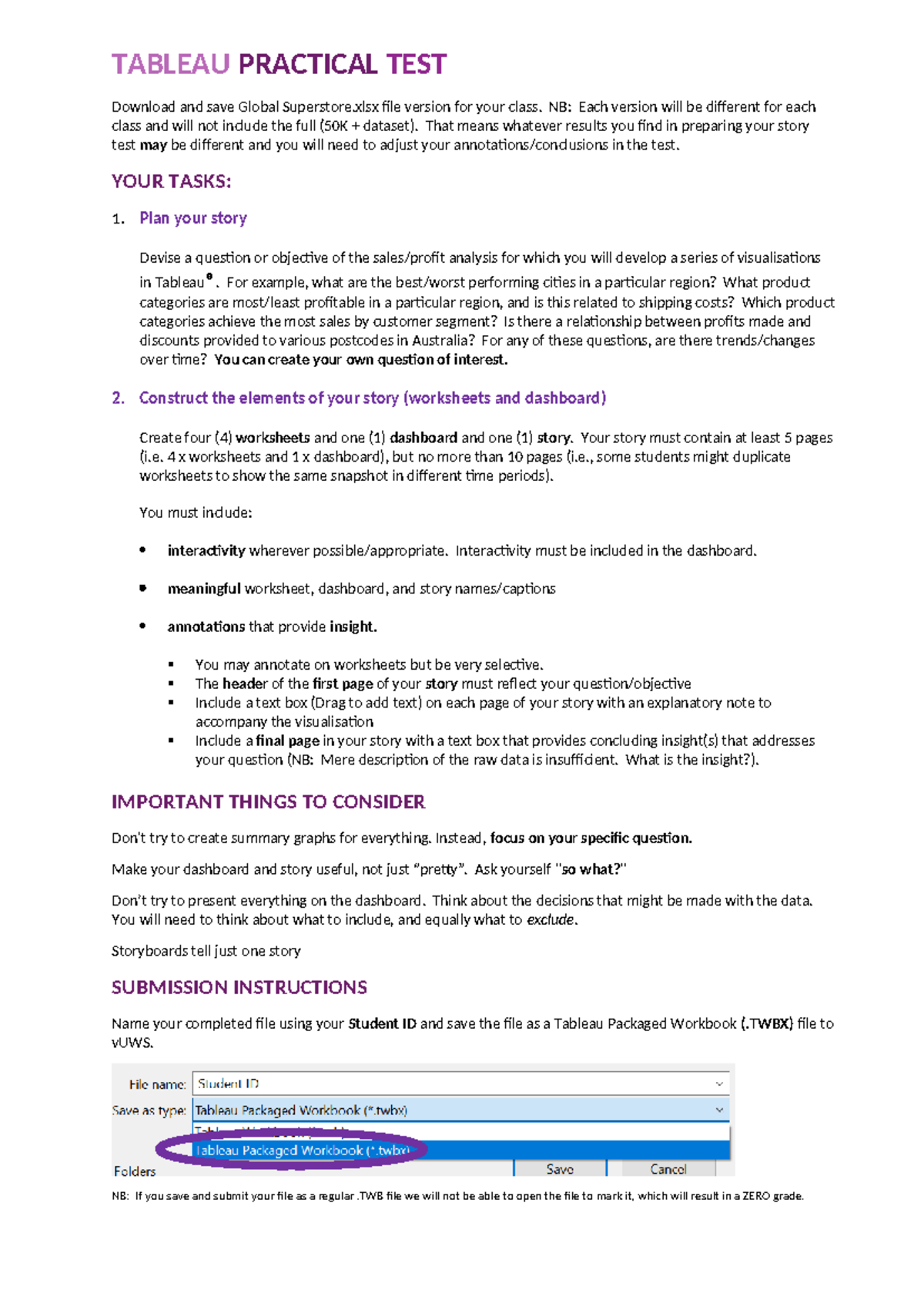 Tableau Prac test 2 - practice test - TABLEAU PRACTICAL TEST Download ...