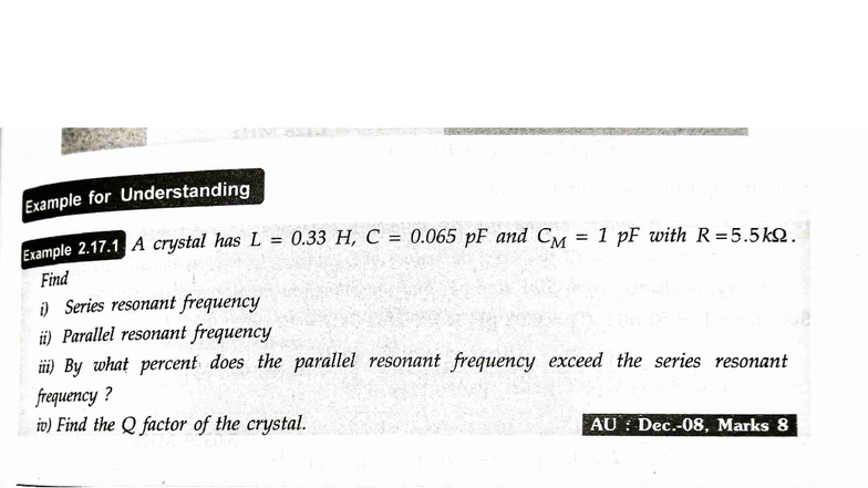Problem Unit 4 - Lab Lectures: Resonant Frequencies & Q Factor Analysis ...