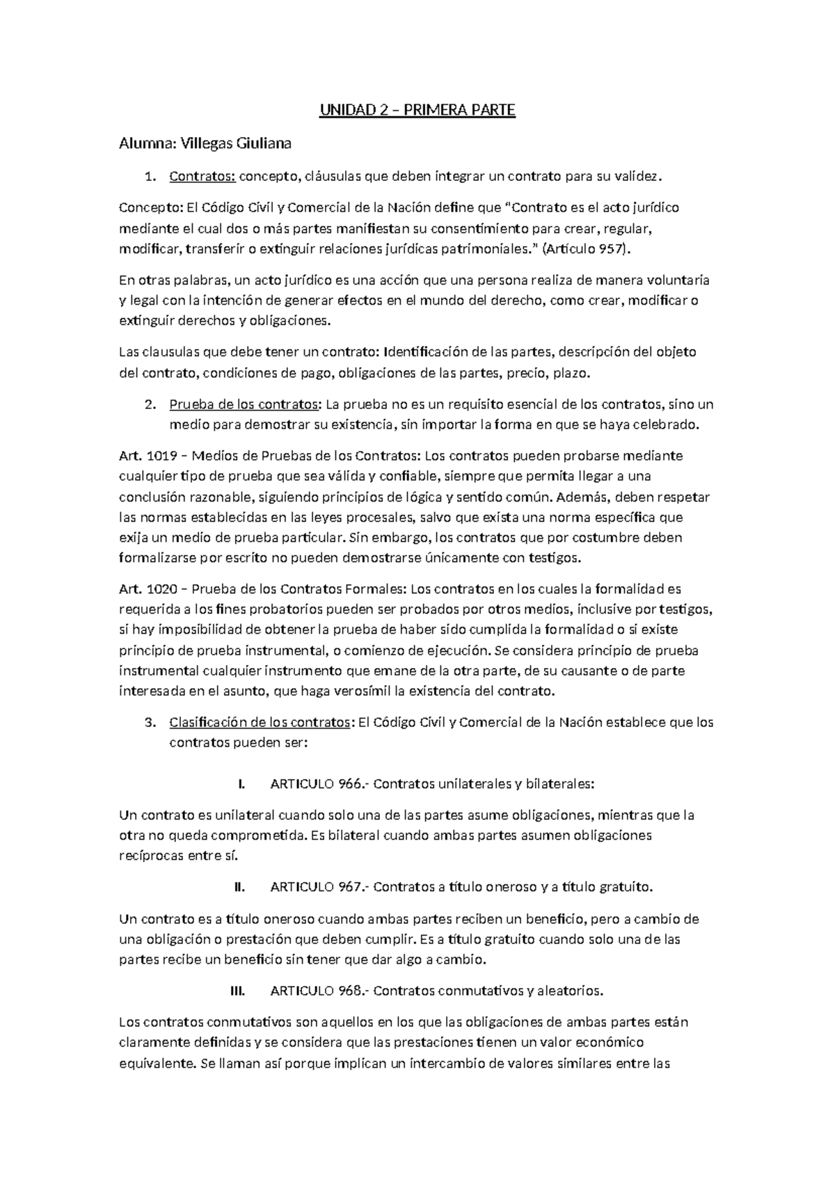 Unidad 2 - primera parte Villegas Giuliana - UNIDAD 2 – PRIMERA PARTE ...