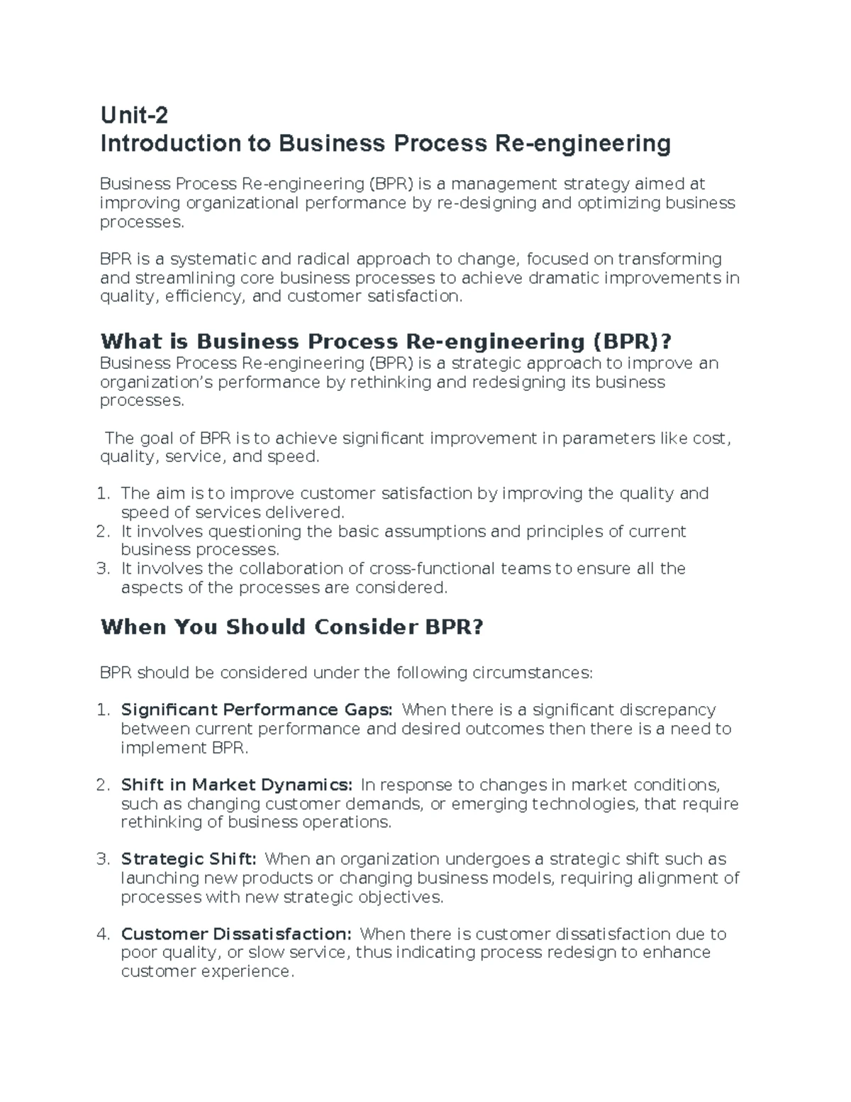 Erp - notes for students - Unit:1- Enterprise Resource Planning ...