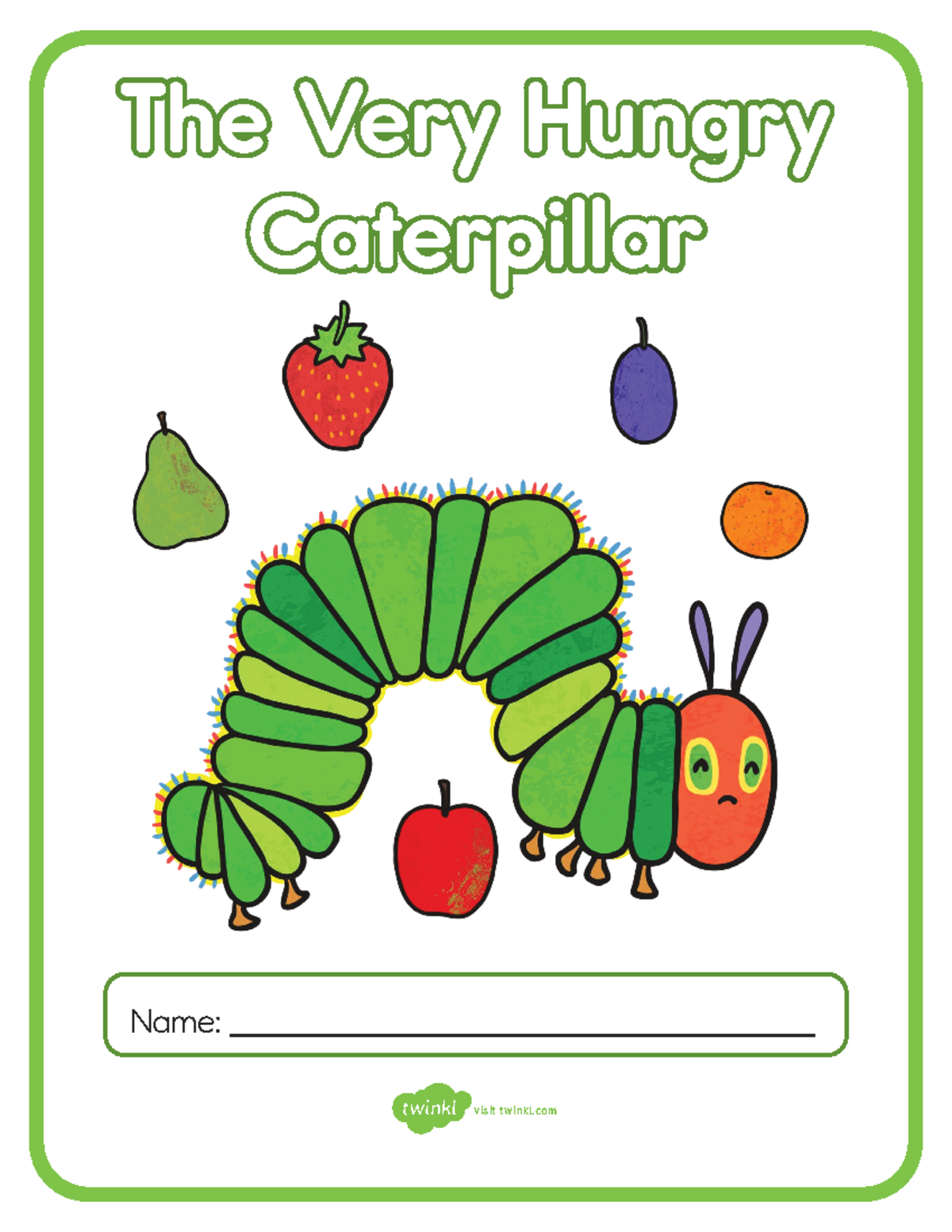 Kindergarten Math Workbook: The Very Hungry Caterpillar Activities ...