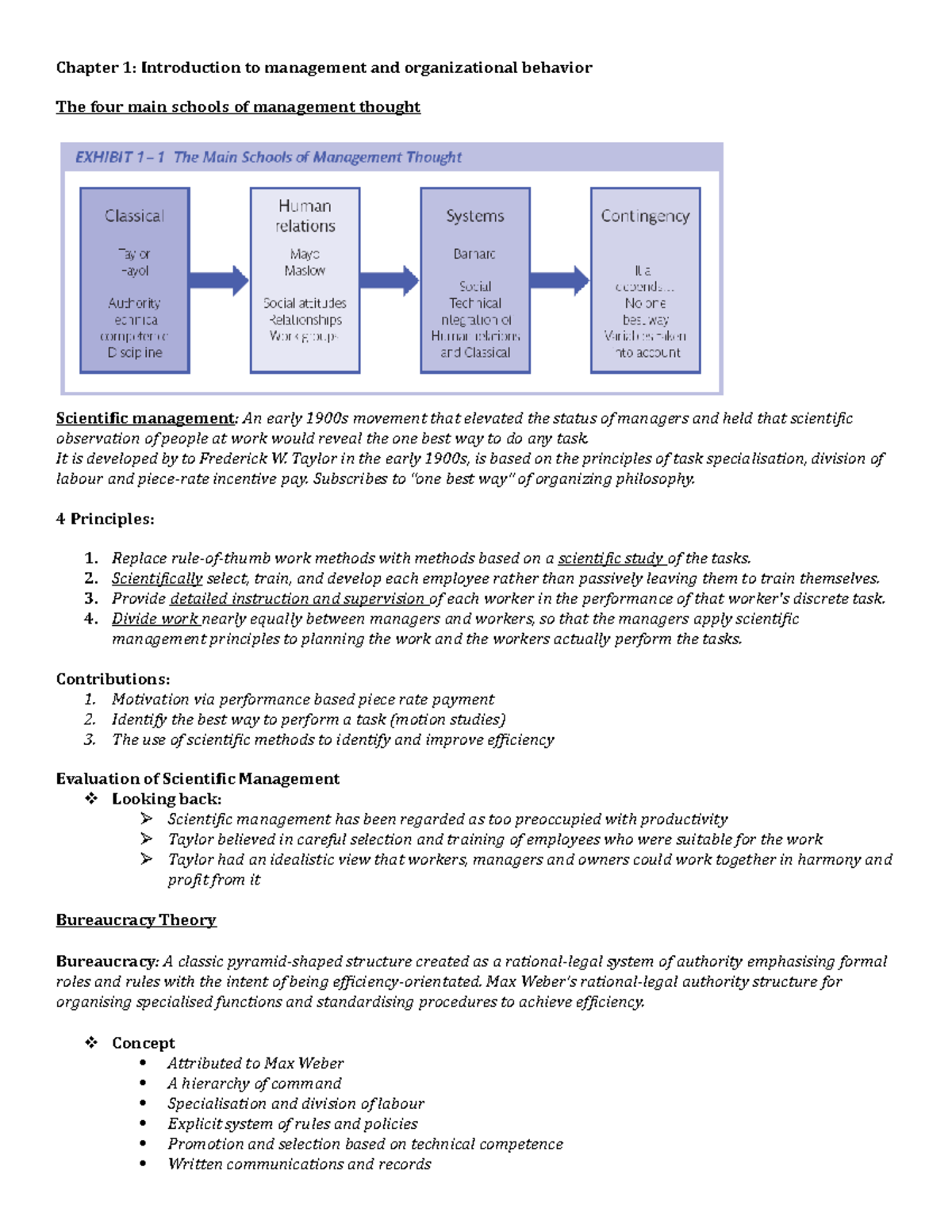 Management Concepts: Overview of Schools & Theories (MGMT 101 ...