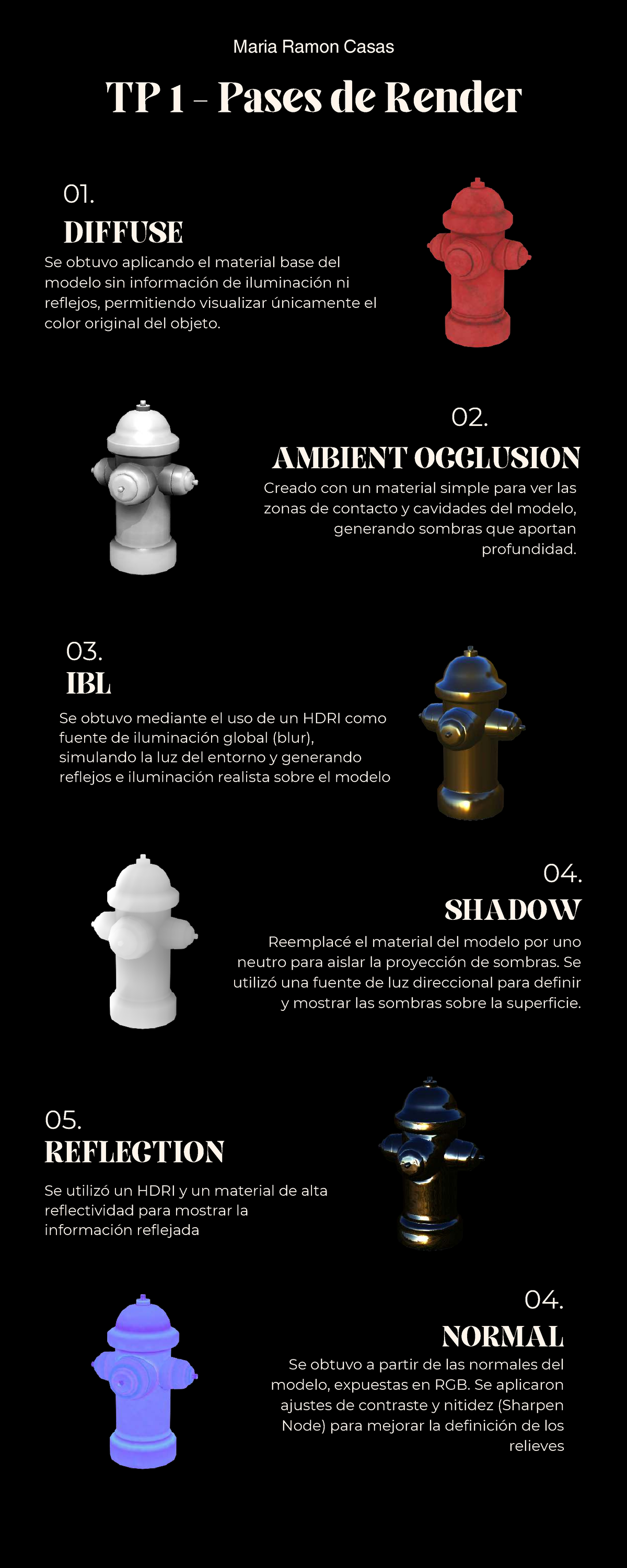 TPA 1 - Render Techniques: Diffuse, Ambient Occlusion, IBL, Shadows ...