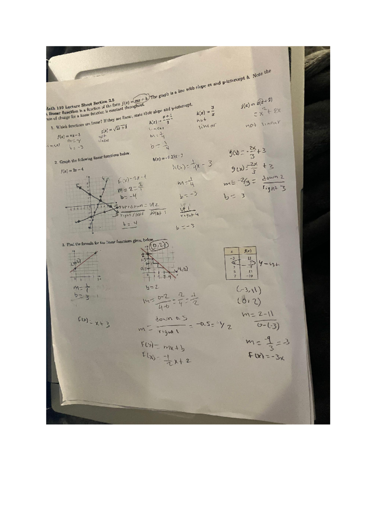 Math 110: Comprehensive Worksheet for Practice and Review - Studocu