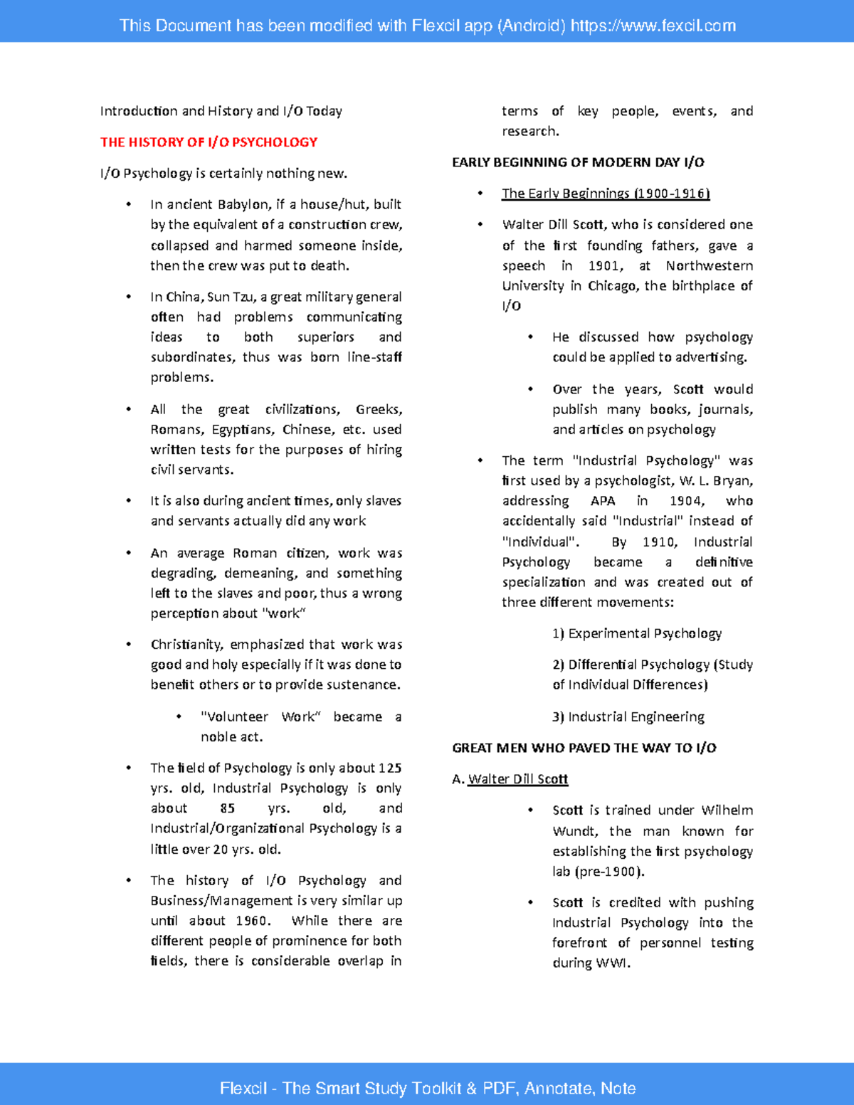 IOP Prelims TO Finals - Notes in class - Introduction and History and I ...
