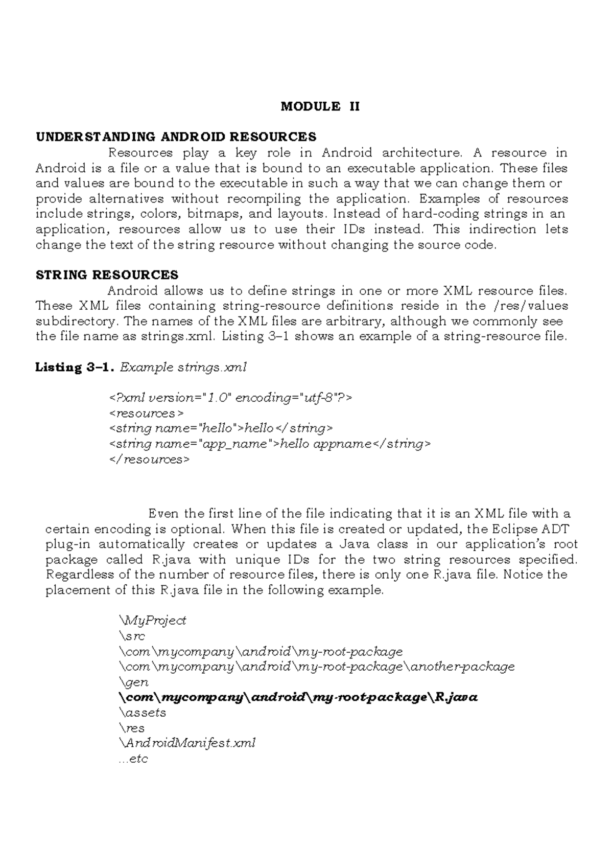 Android Programming Module 2 Study Notes and Resources - Studocu