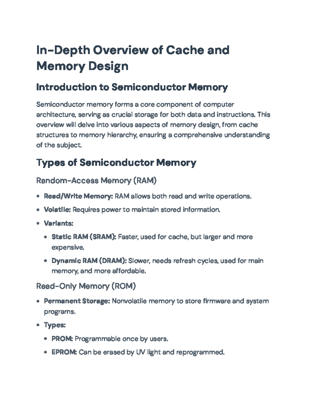 Introduction to Computer Organization and Architecture (Course Code ...