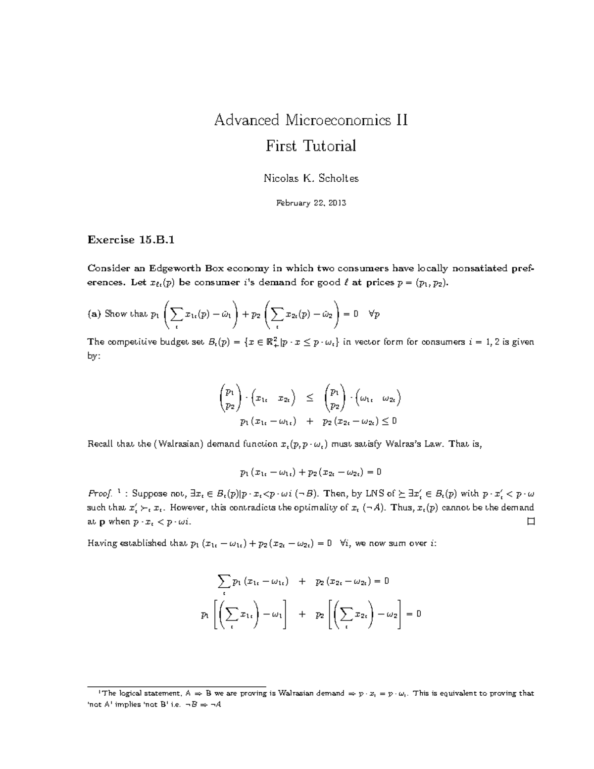 Advanced Microeconomics II Problem Set 1 Solutions - Edgeworth Box ...