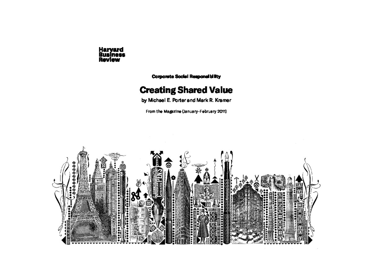 Creating Shared Value - CSR Insights for Assignment Resources - Studocu