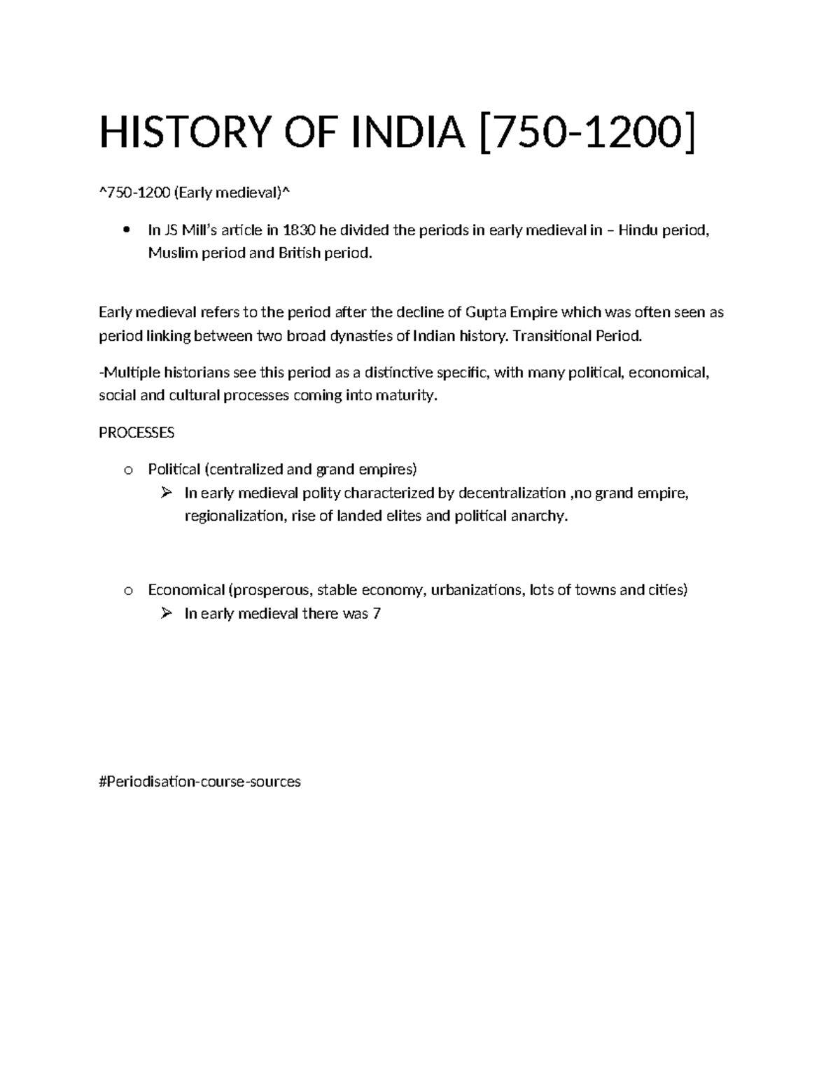 History of India: Early Medieval (750-1200) Insights and Analysis - Studocu