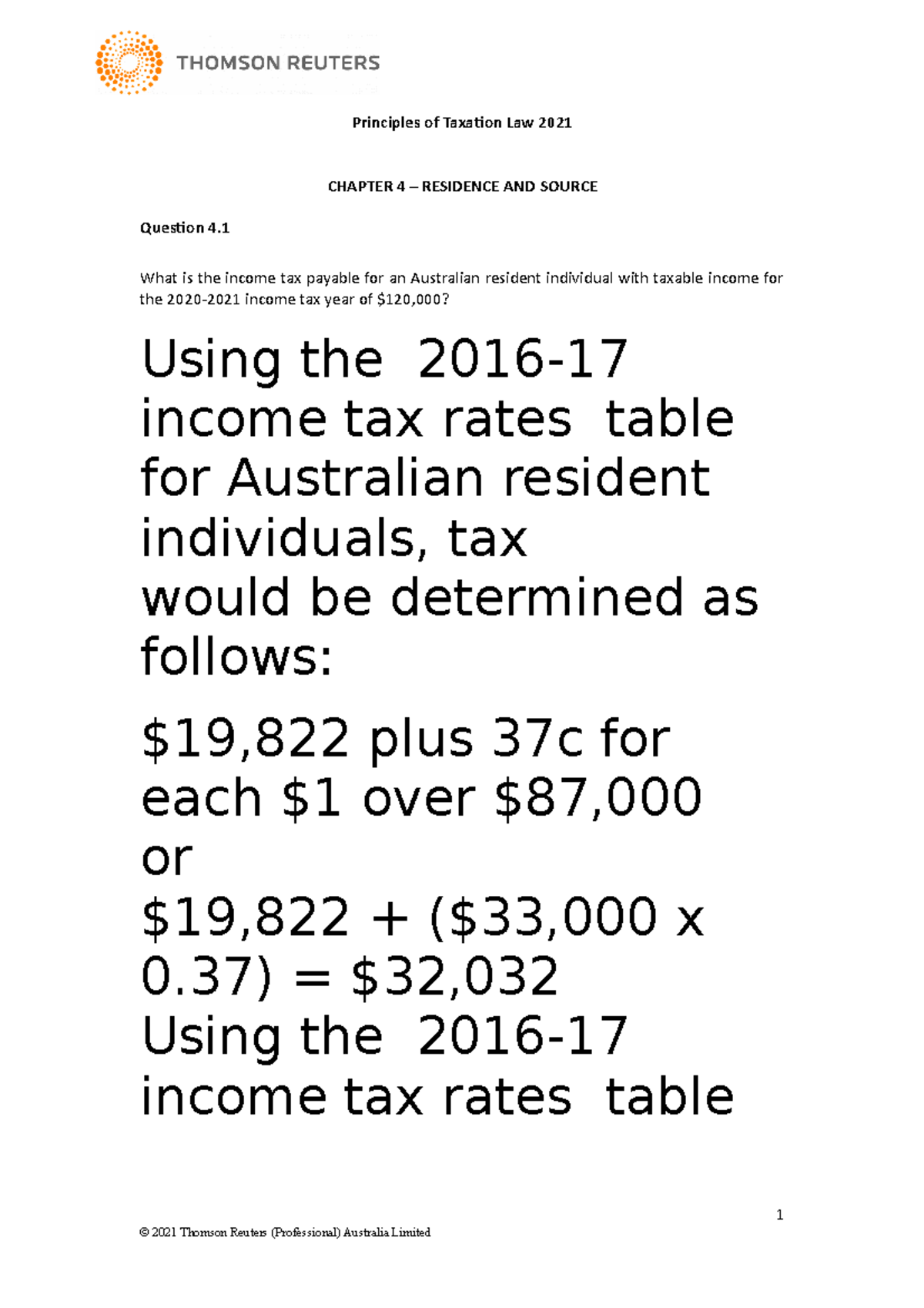 Answer Guide Po TL 2021 Ch 20 Trust Tax Implications & Income Distribution  - Studocu